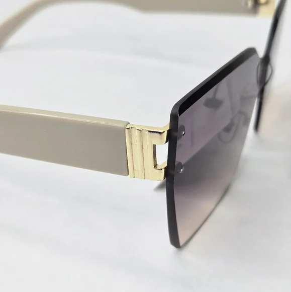 Giselle Rimless Gradient Lens Contemporary Collection Women's Sunglasses - Picture 6 of 10